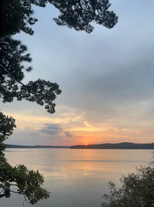 An Arkansas lake at sunset